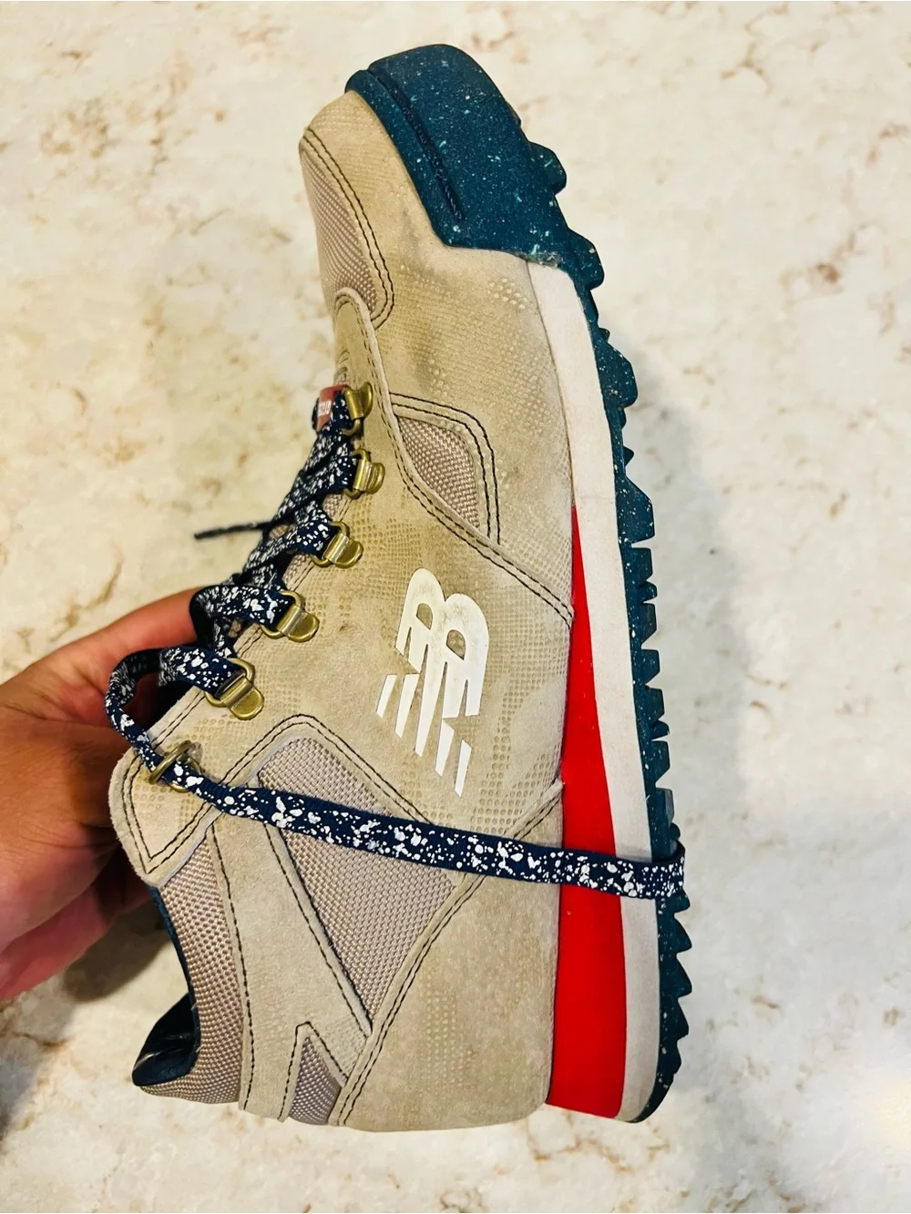 New Balance GI Joe Men’s Beige Hiking Shoes - Casual Trail Sneakers
